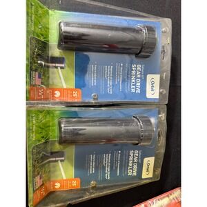 Orbit Saturn III Gear Drive Sprinkler 2 Pack 1/2 In Black New 55069 Pop Up Rotor